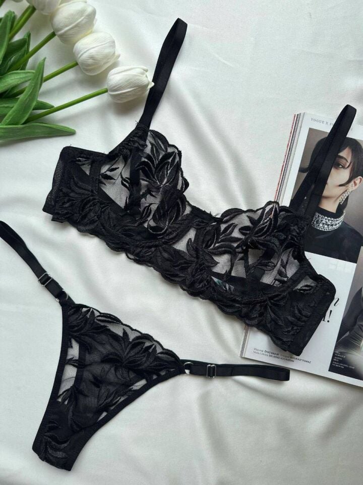 Lace Black Dantel Sütyen Takımı