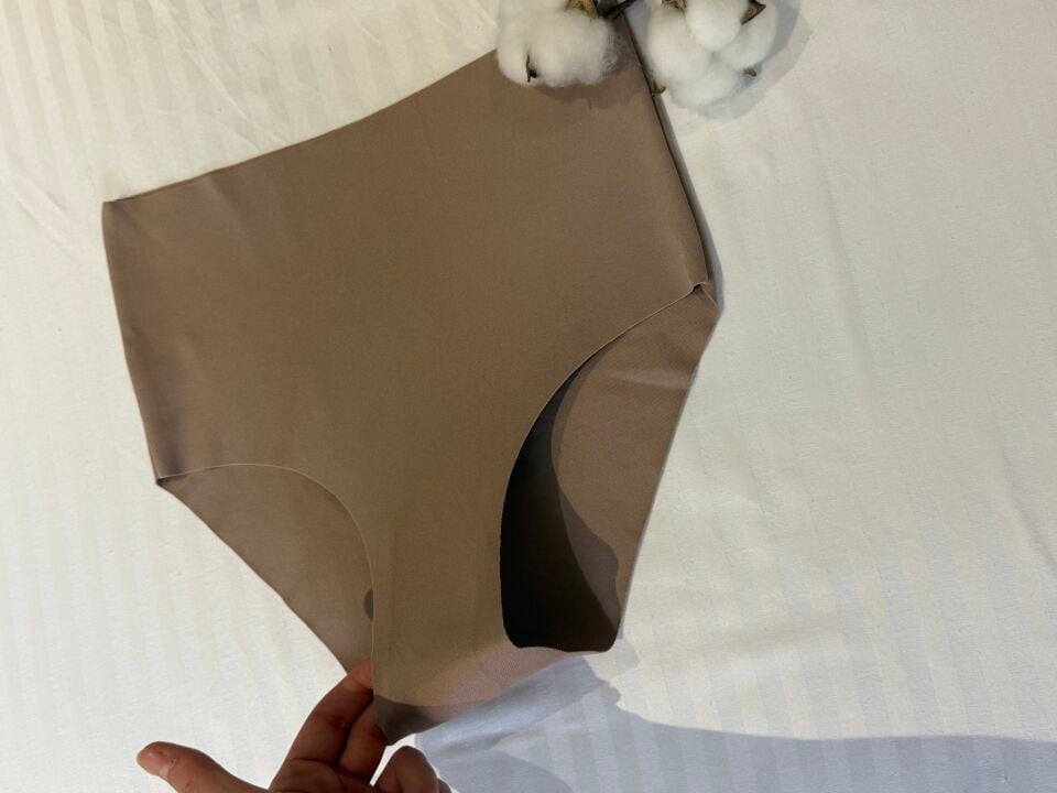 Ten Rengi Yüksek Bel Lazer Kesim Külot