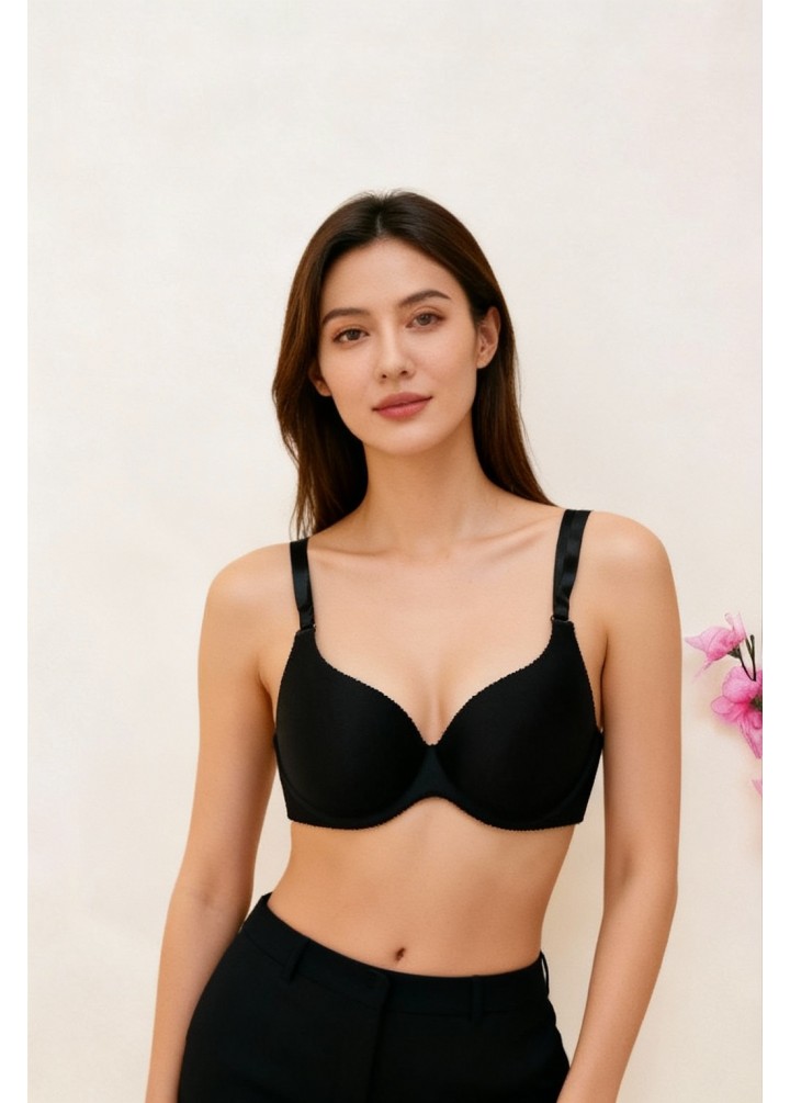 Black Nude Laser Cut Sütyen